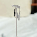 Modern Swift Earrings - Sternvoll Jewelry color-silver