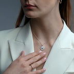 Mother - of - Pearl Compass - Sternvoll Jewelry color-green color-pink
