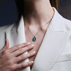 Mother - of - Pearl Compass - Sternvoll Jewelry color-green
