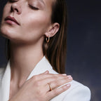 Premium Ohrringe aus 925 Sterling Silber Vergoldet | Funkelnde Creolen für Damen/Mädchen - Sternvoll Jewelry