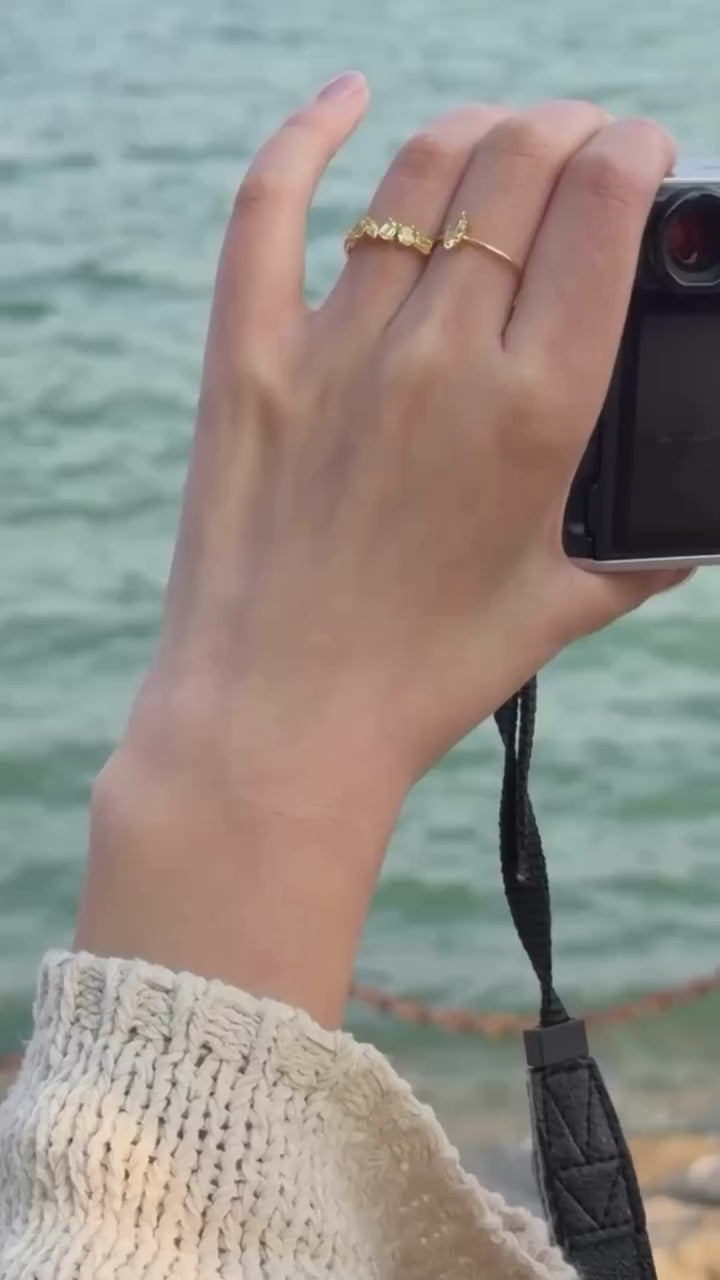 Multi-Stone Yellow Diamond Ring