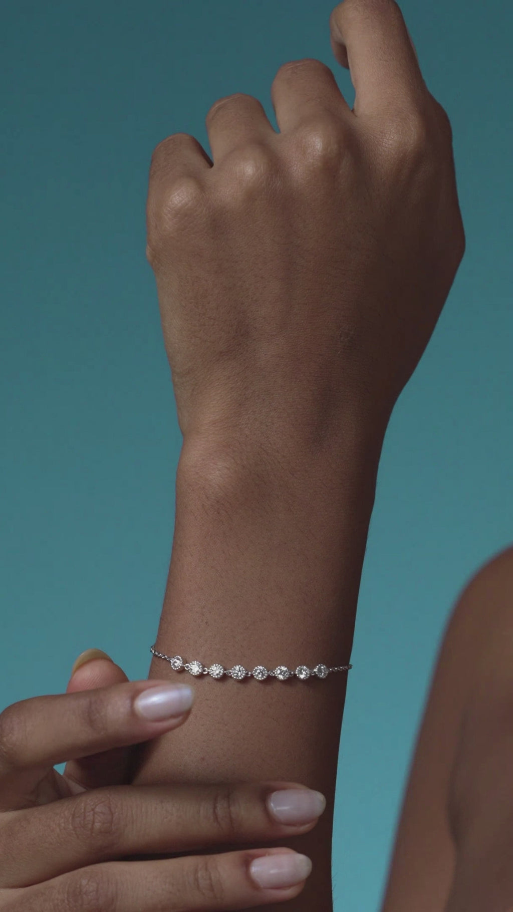 18k Gold Armband mit Labordiamanten