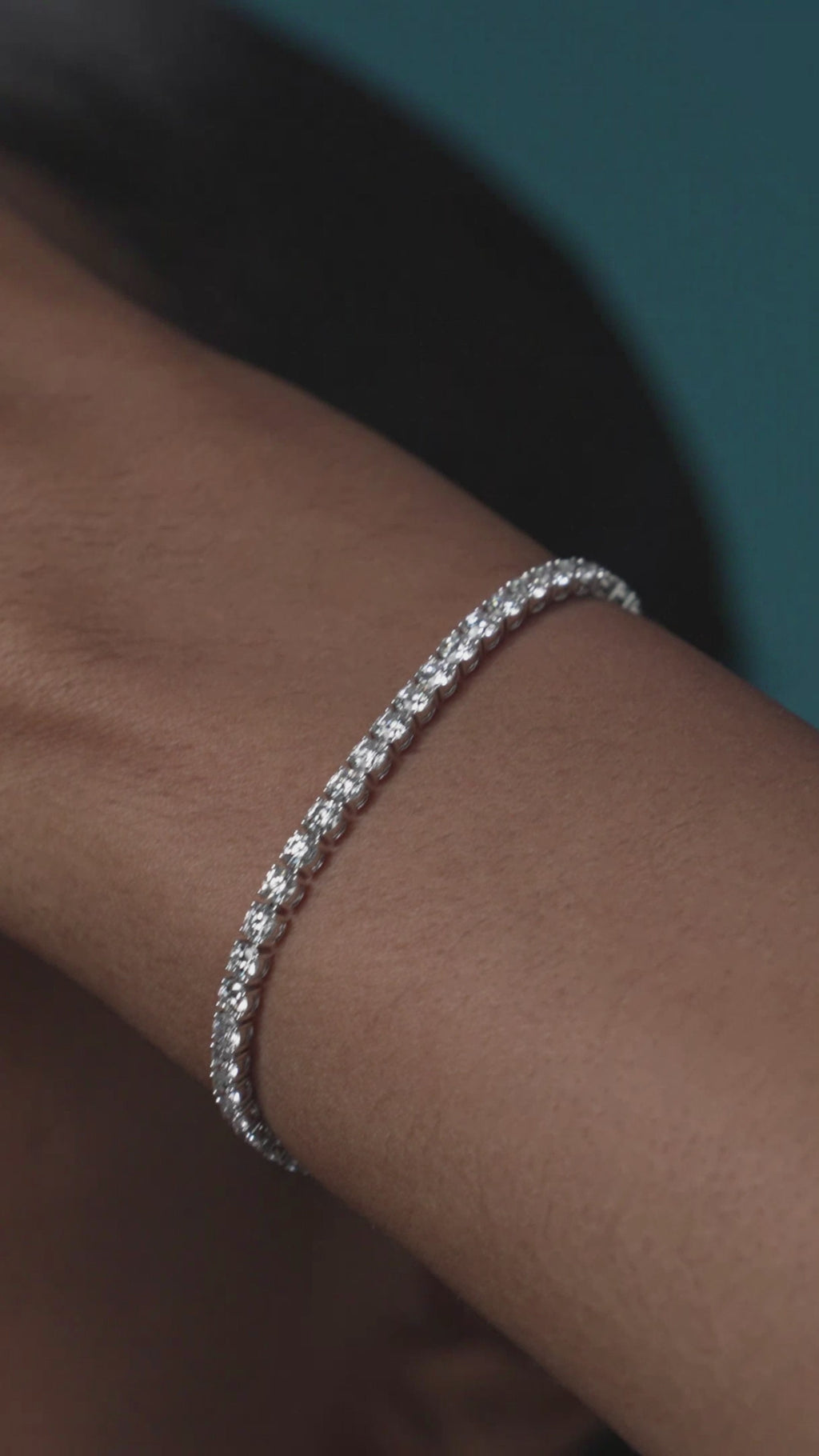 18k Gold Tennis Bracelet with Lab Grown Diamonds