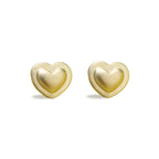 Sternvoll® Ohrstecker aus 925 Sterling Silber in Herzform (Gold) - Sternvoll Jewelry color-gold