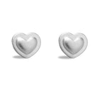 Sternvoll® Ohrstecker aus 925 Sterling Silber in Herzform (Gold) - Sternvoll Jewelry color-silver