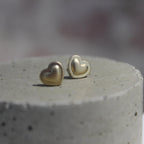 Sternvoll® Ohrstecker aus 925 Sterling Silber in Herzform (Gold) - Sternvoll Jewelry color-gold